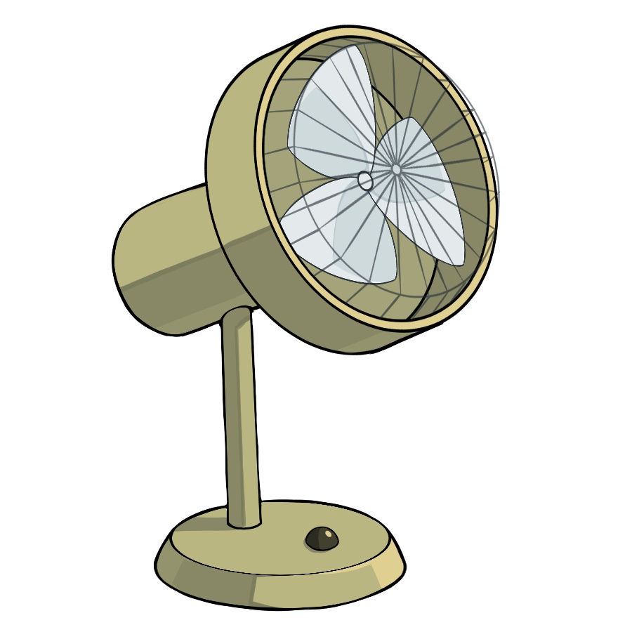 【卓上扇風機】GIF動画&透過PNG