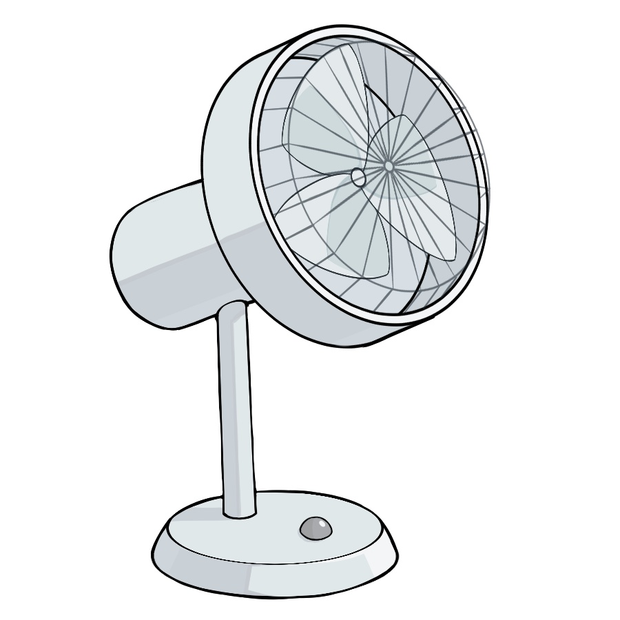 【卓上扇風機】GIF動画&透過PNG