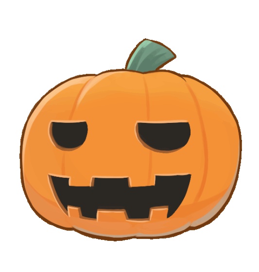 【ハロウィン】跳ねるかぼちゃアニメーション