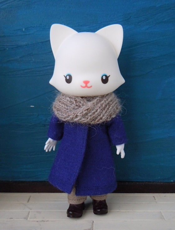 ドール用:リブ編みスヌード