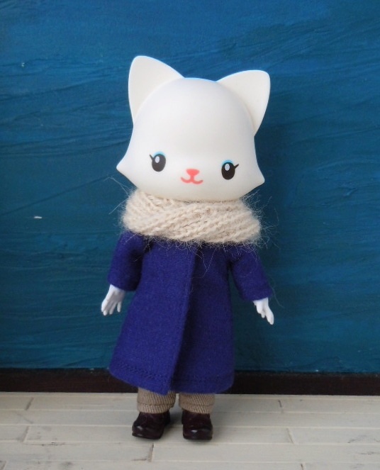 ドール用:リブ編みスヌード