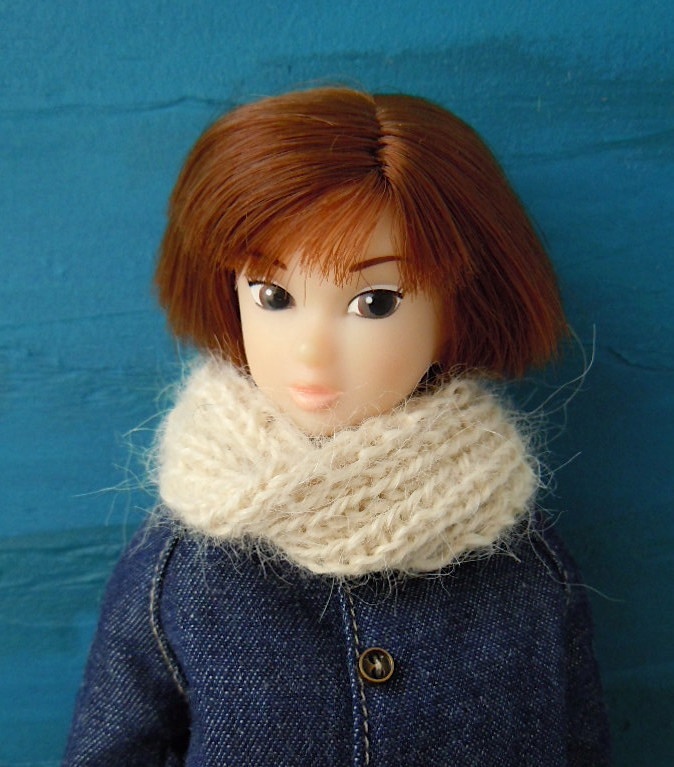 ドール用:リブ編みスヌード