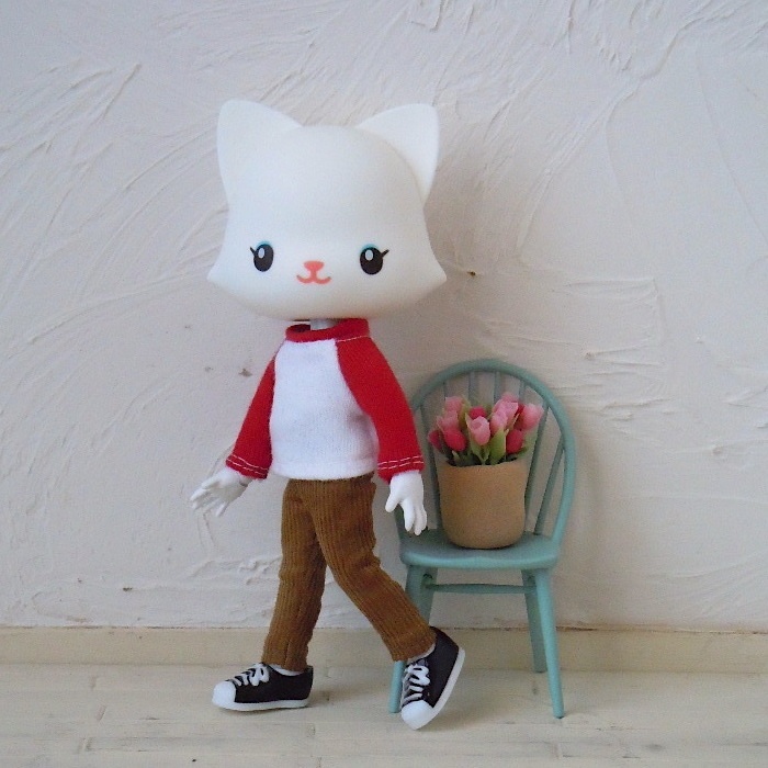 ドール用:シンプルスキニーパンツ(開きなし)