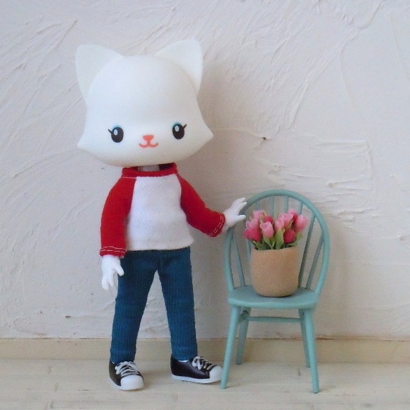 ドール用:シンプルスキニーパンツ(開きなし)