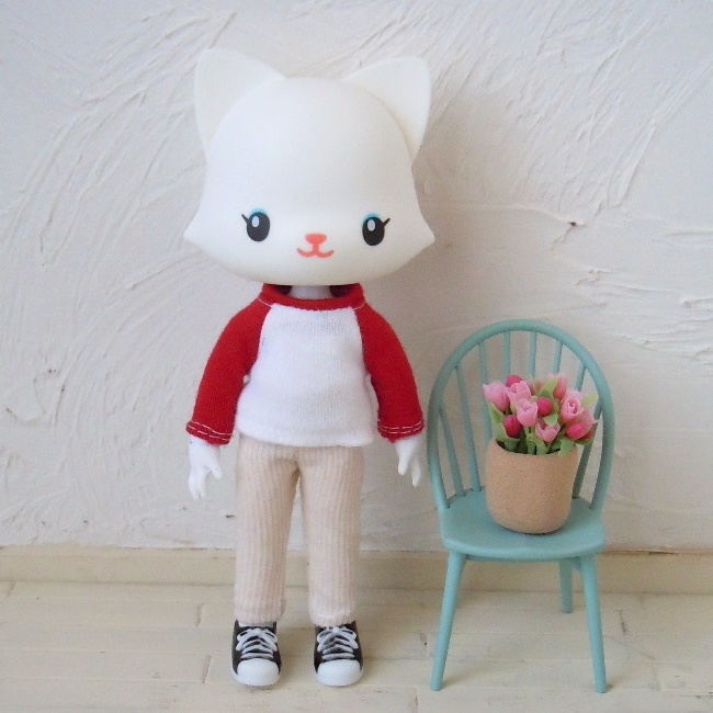 ドール用:シンプルスキニーパンツ(開きなし)