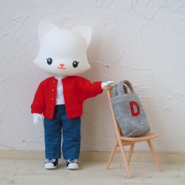 ドール用:シンプルストレートパンツ(開きなし)