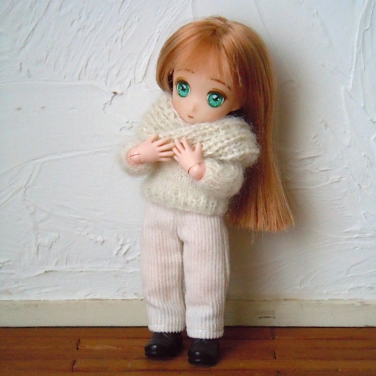 ドール用:モヘアシンプル2WAYセーター