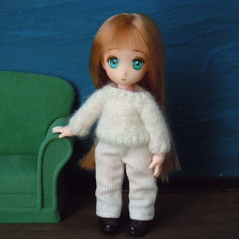 ドール用:モヘアシンプル2WAYセーター