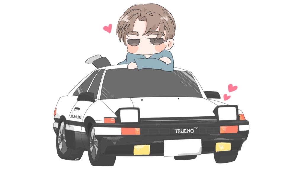 車大好きアクリルキーホルダー