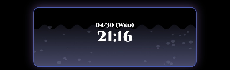 【非公式】ベルモンド・バンデラステーマ_Update2 OBS配信時計【カスタマイズ機能付き】