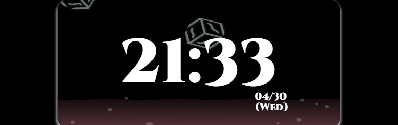 【非公式】ベルモンド・バンデラステーマ_Update2 OBS配信時計【カスタマイズ機能付き】