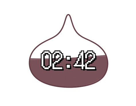 OBS配信素材時計　[スライム]