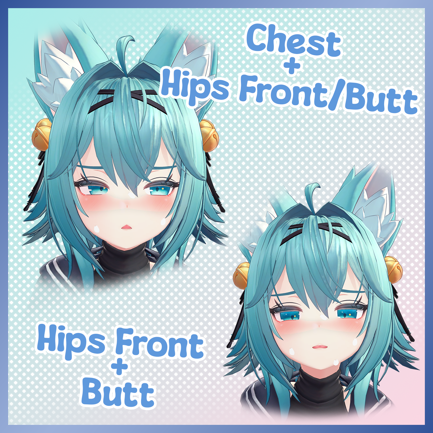 [竜胆] Rindo Body Contacts [VRCFury] - Bolllad - BOOTH