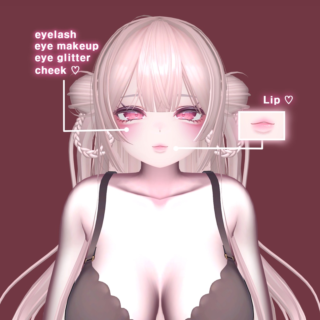 Selestia make up & body texture ♡ セレスティア メーキャップ&肌テクスチャ