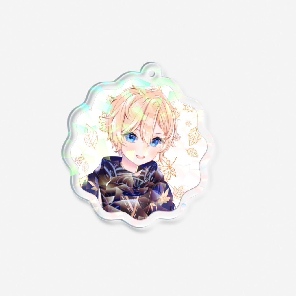 新モデル×誕生日記念グッズ ホログラムアクキー / HazukiKaede Goods - HologramAcrylicKeychain