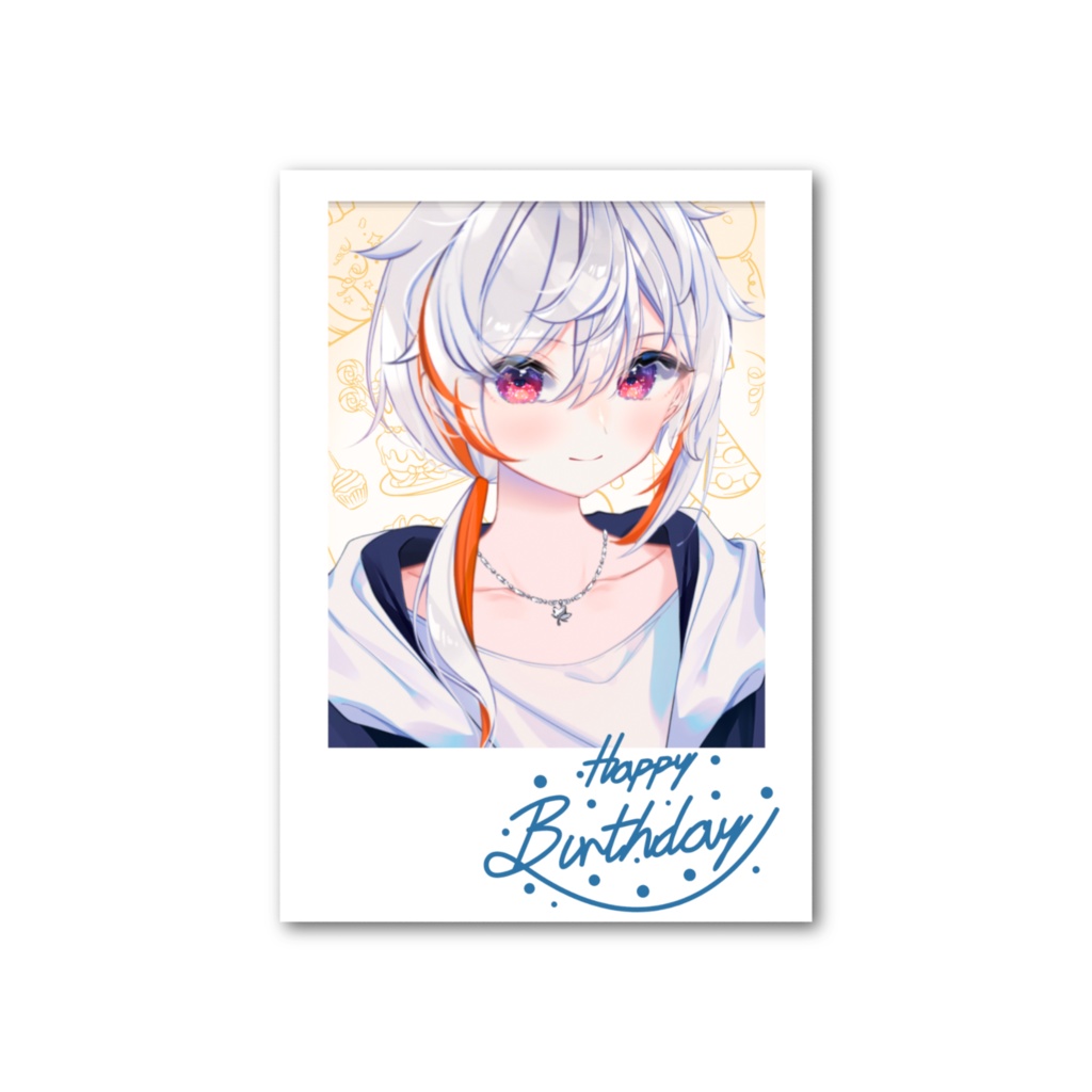 新モデル×誕生日記念グッズ チェキ風ブロマイドカード / HazukiKaede Goods - Card