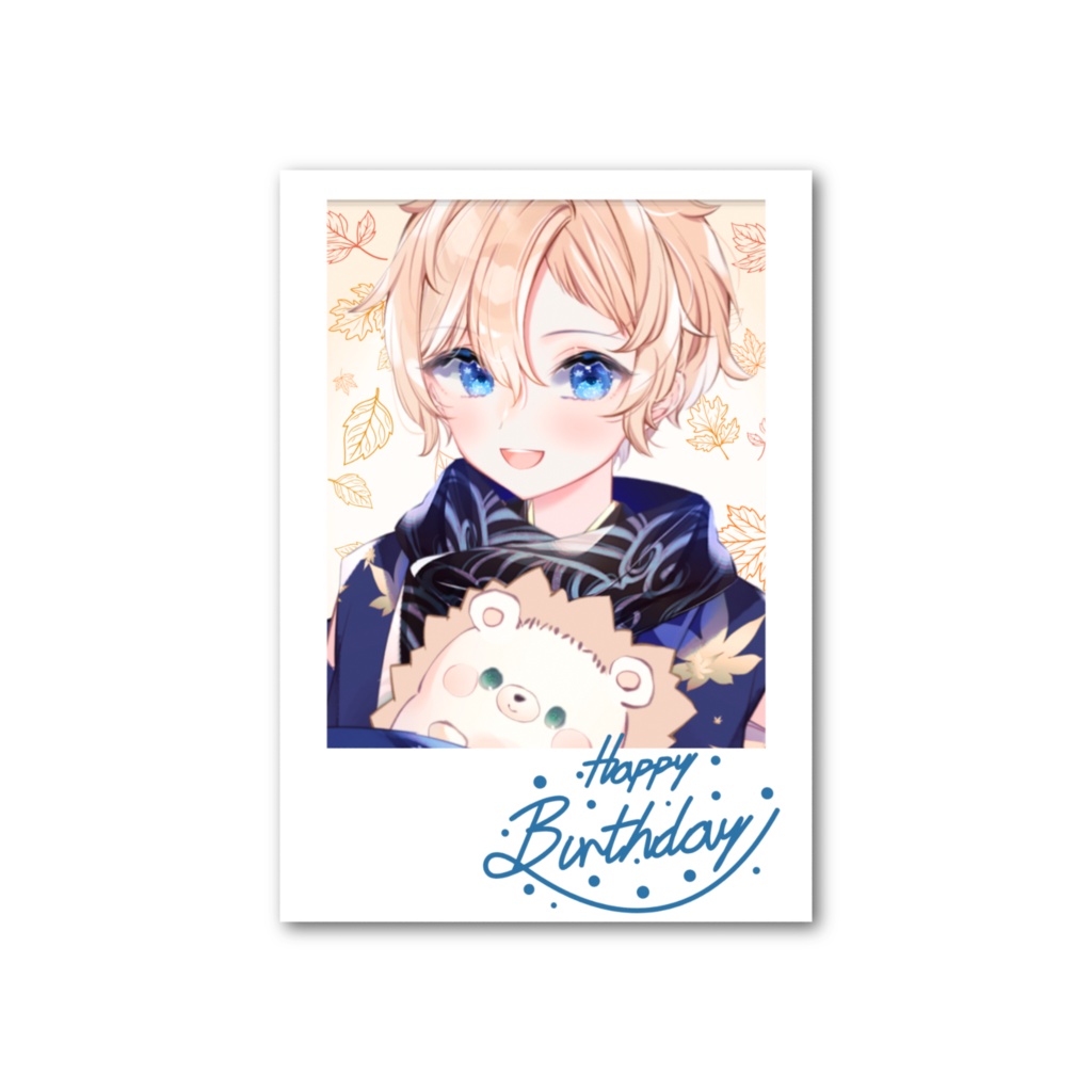 新モデル×誕生日記念グッズ チェキ風ブロマイドカード / HazukiKaede Goods - Card