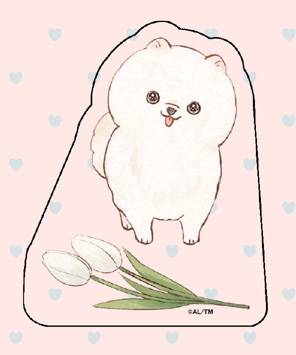 【受注】みーちゃんアクリルブロック【チューリップ】（鬼暴Cafe2026-With Doggy-）