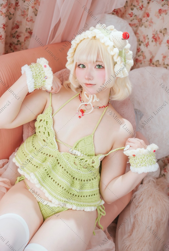 💚めろんくりーむそーだせっと💚