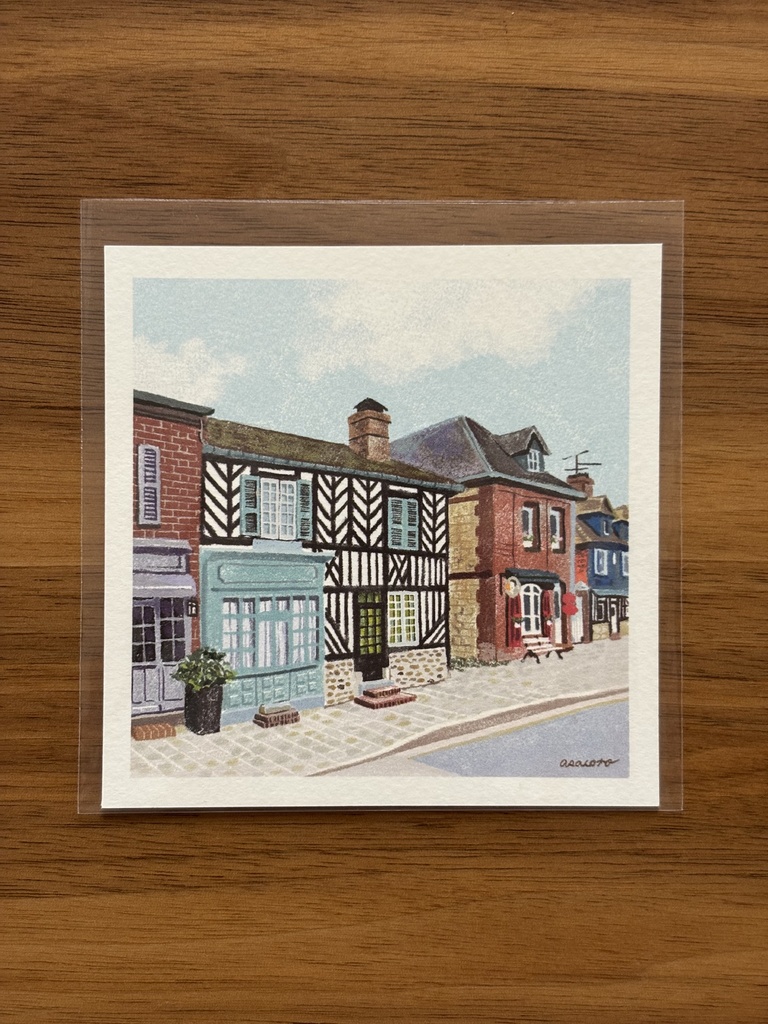 フランス・ブブロン村　スクエアポストカード