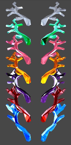 鹿の角(通常&ローポリ)