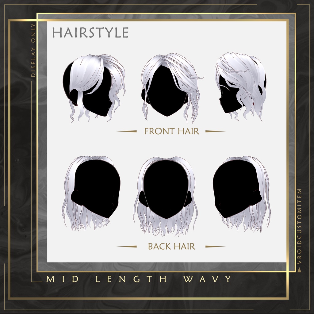 【 Vroid 】Trendy Mid Length Hair Style