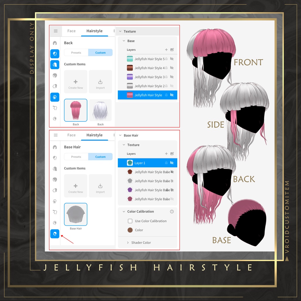【Vroid】Jellyfish Hair Style