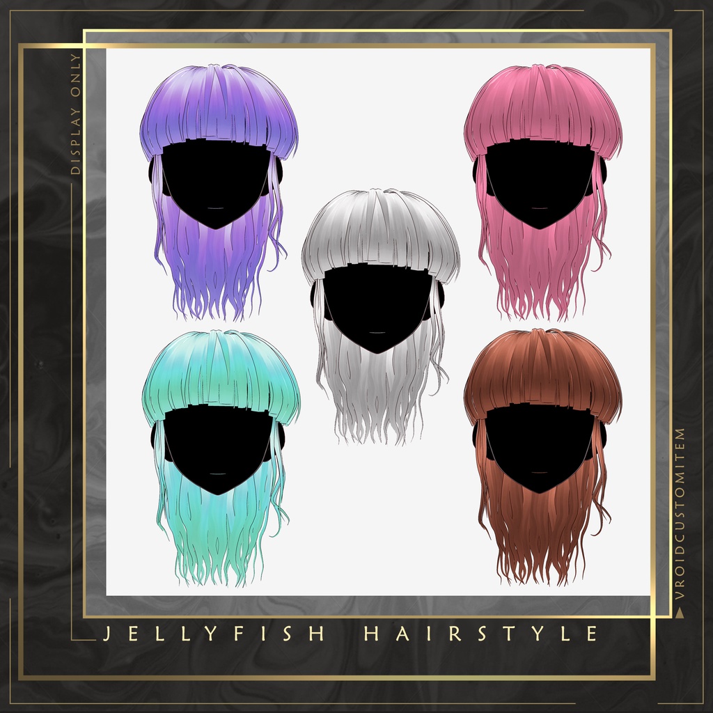 【Vroid】Jellyfish Hair Style
