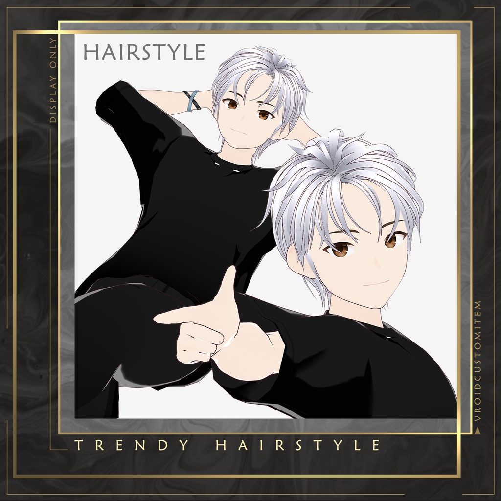 【 Vroid 】Trendy Male Hairstyle
