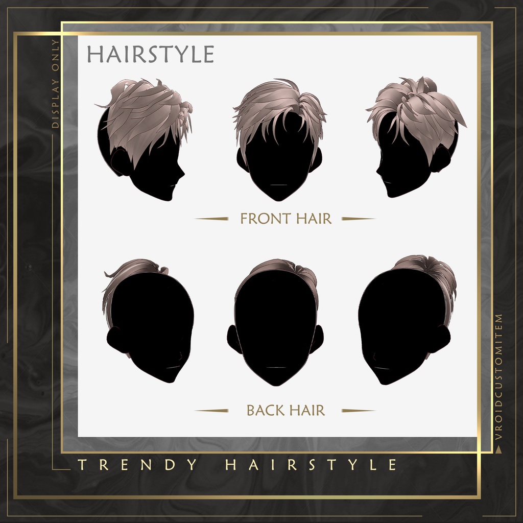 【 Vroid 】Trendy Male Hairstyle