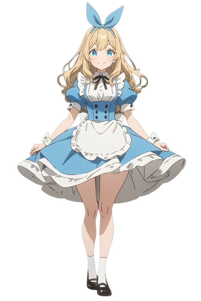 【IRIAM無料】アリス（青ドレスバニー）立ち絵  