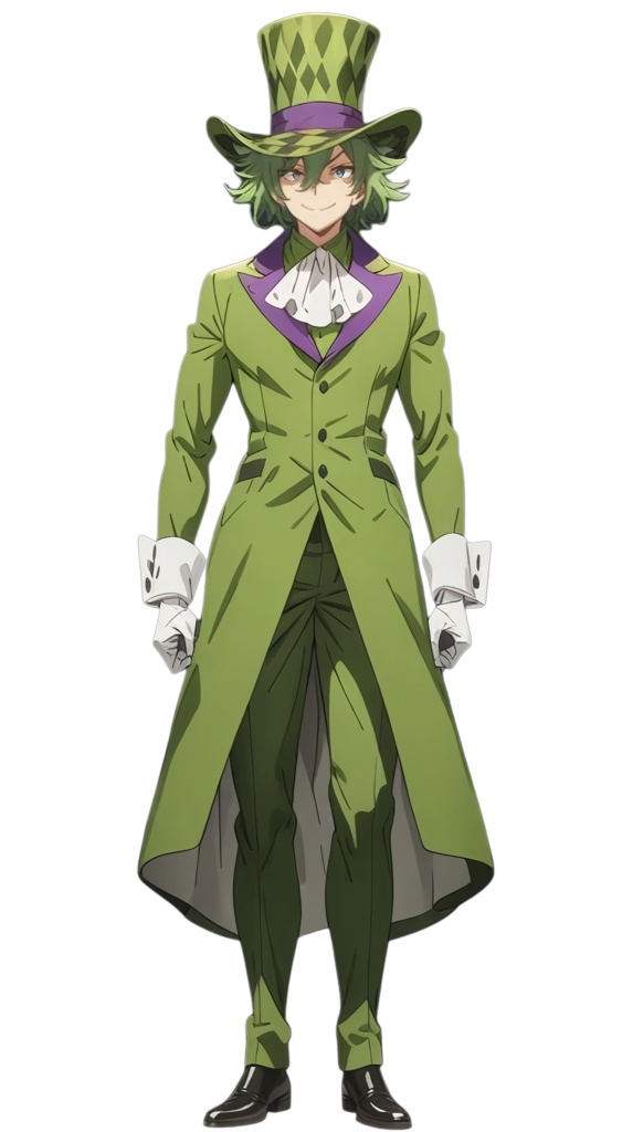 【IRIAM無料】マッドハッター（緑コート男子）立ち絵  
