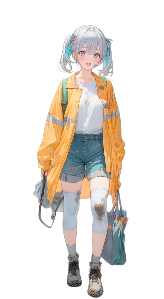 【IRIAM無料】点燈夫（作業着女子）立ち絵