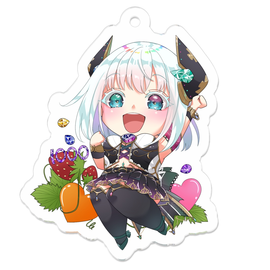 チャンネル登録1000人記念キーホルダー[ジャンプリラ①]