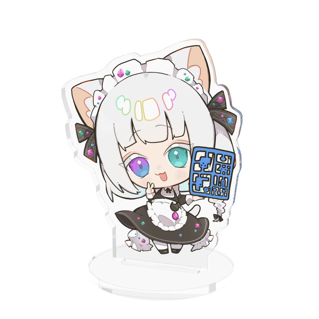 2026猫メイドLilaアクリルフィギア- W70 × H70mm 以内