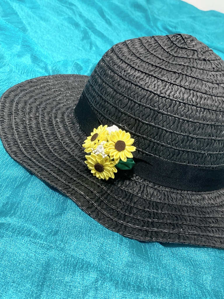 ひまわり2wayブローチ