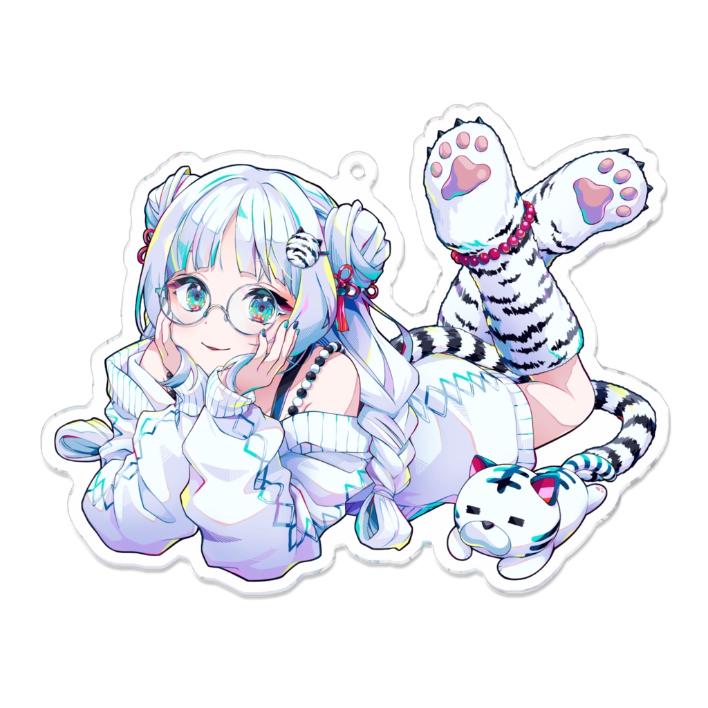 【特典付き】とらとらアクリルキーホルダー 部屋着ver.（大）