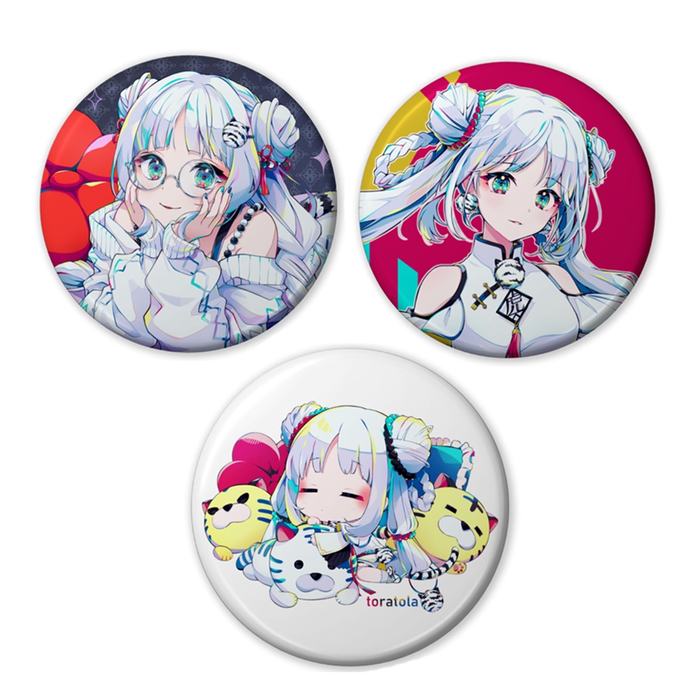 とらとら缶バッジ（全3種）