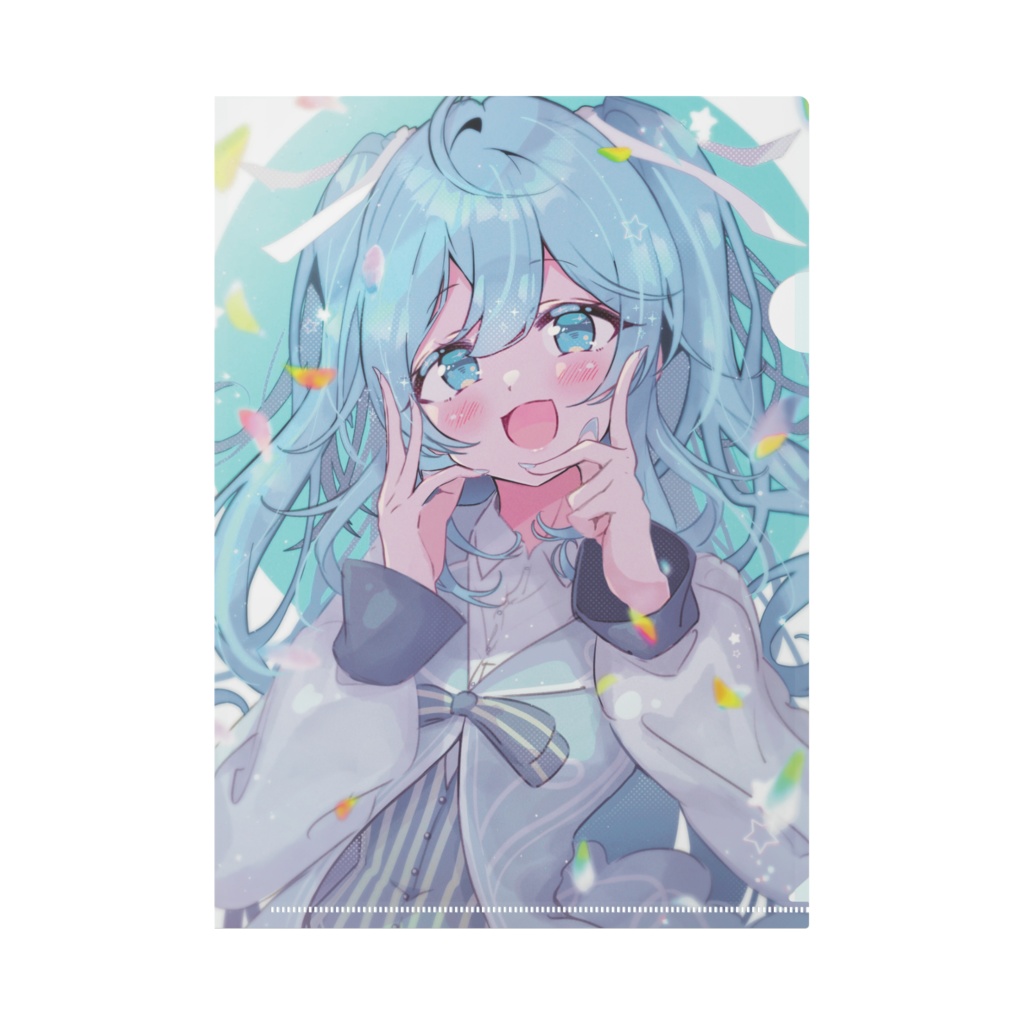 ぼっくん先生イラスト沫雪冬花A4クリアファイル