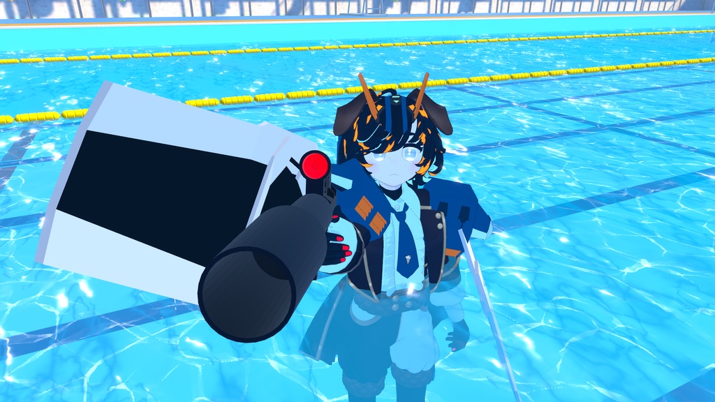 【無料!】水中用追加装備+ライフル型十手と盾【クエスト対応!】