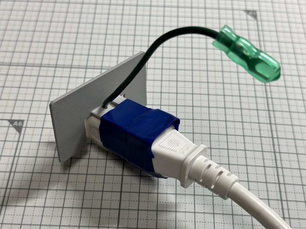 短期用電源プラグ抜け止めプレート