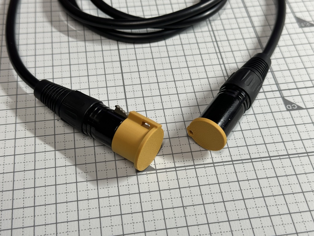XLRコネクター(キャノンコネクター) キャップ オスメスセット