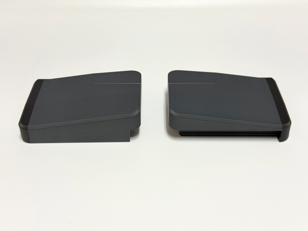 セパレート型モバイルリストレスト ワイド 傾斜タイプ8度 20to30mm 分割傾斜キーボード向け