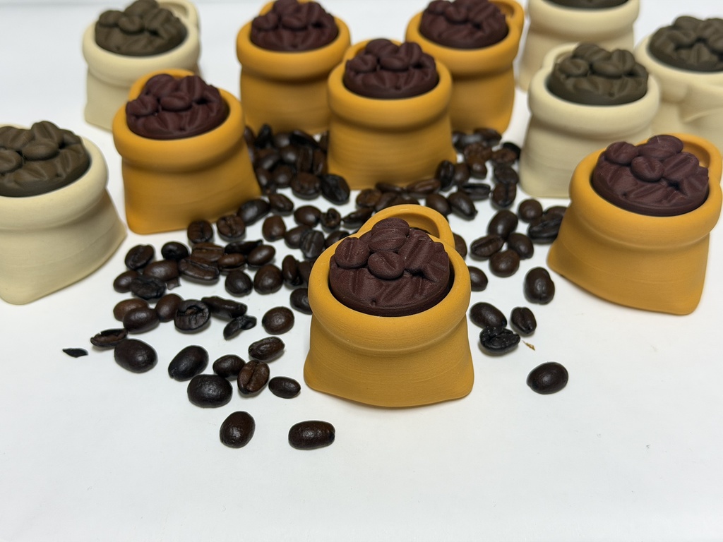 コーヒー豆袋クリッカー (深煎り)