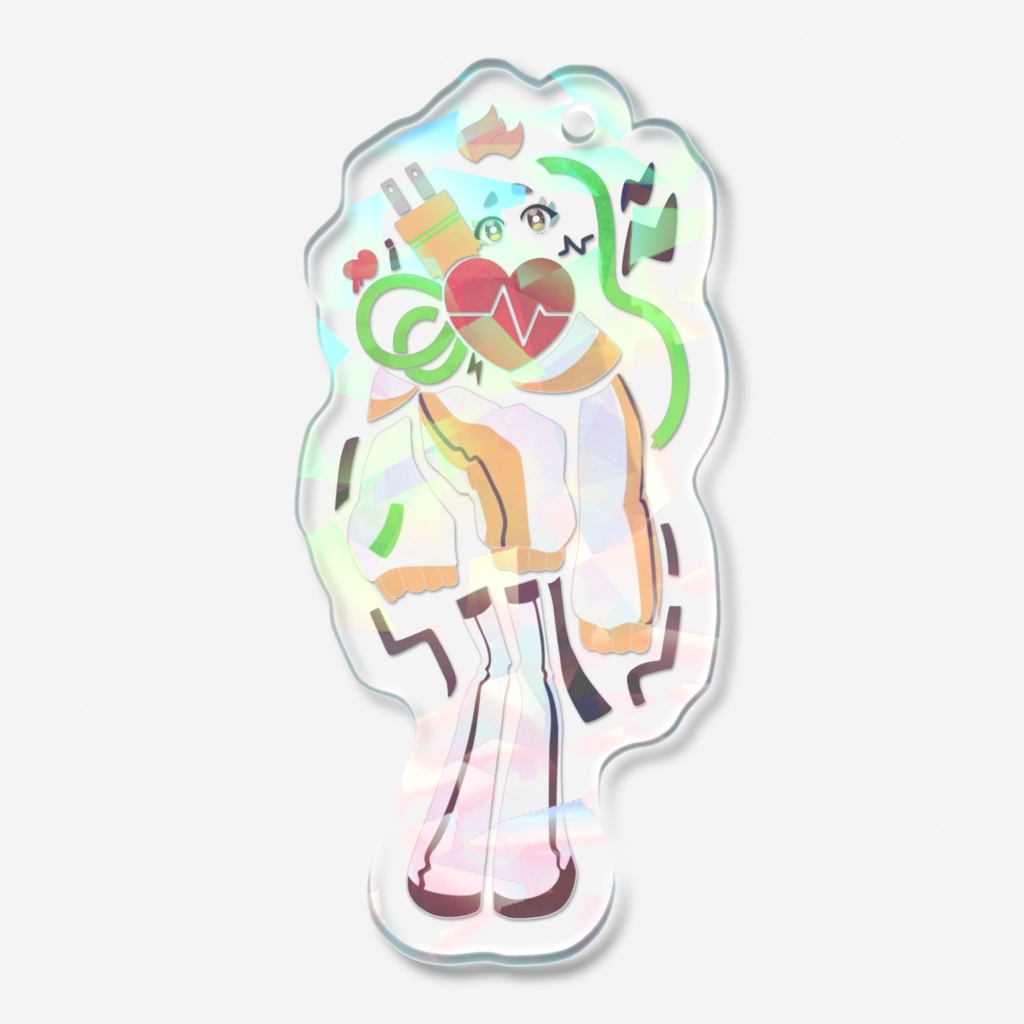 バラバラの凡古都きいろ アクリルキーホルダー