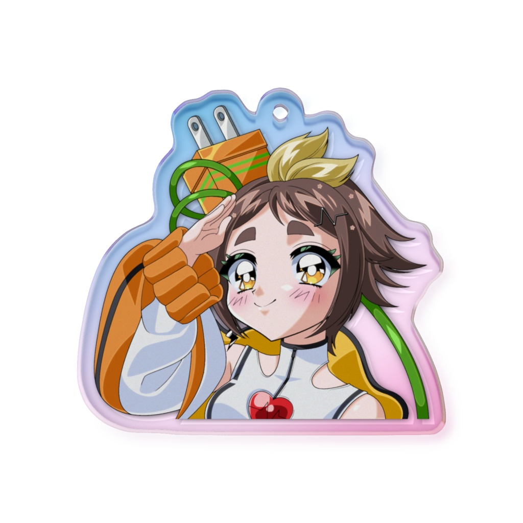 90年代風凡古都きいろアクキー