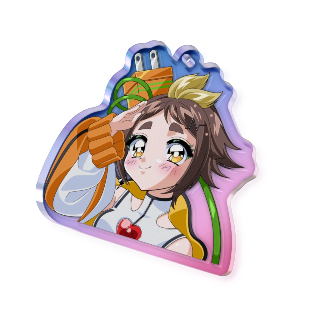 90年代風凡古都きいろアクキー