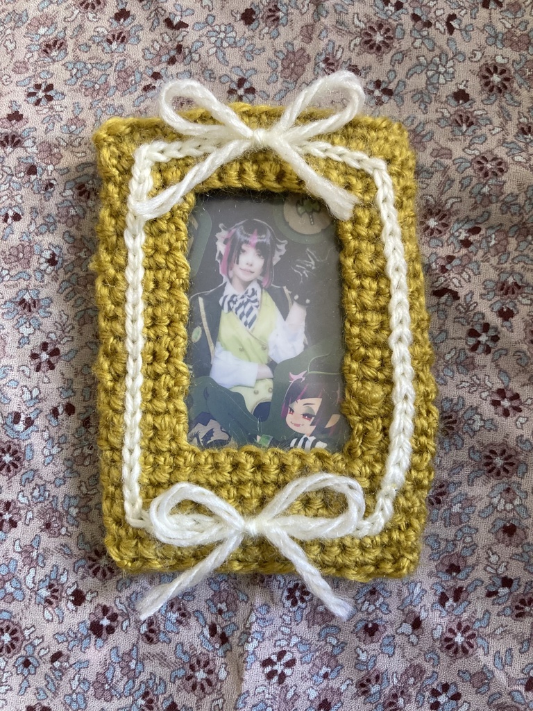 【手編みチェキケース】私服チェキ入り(サイン入り)