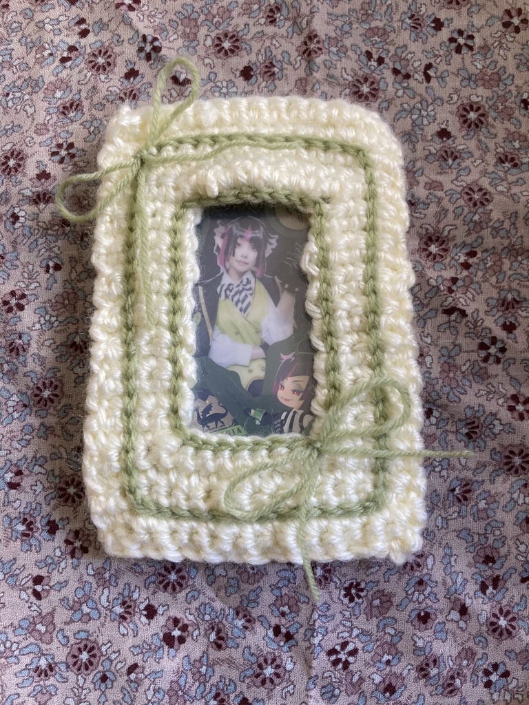 【手編みチェキケース】私服チェキ入り(サイン入り)