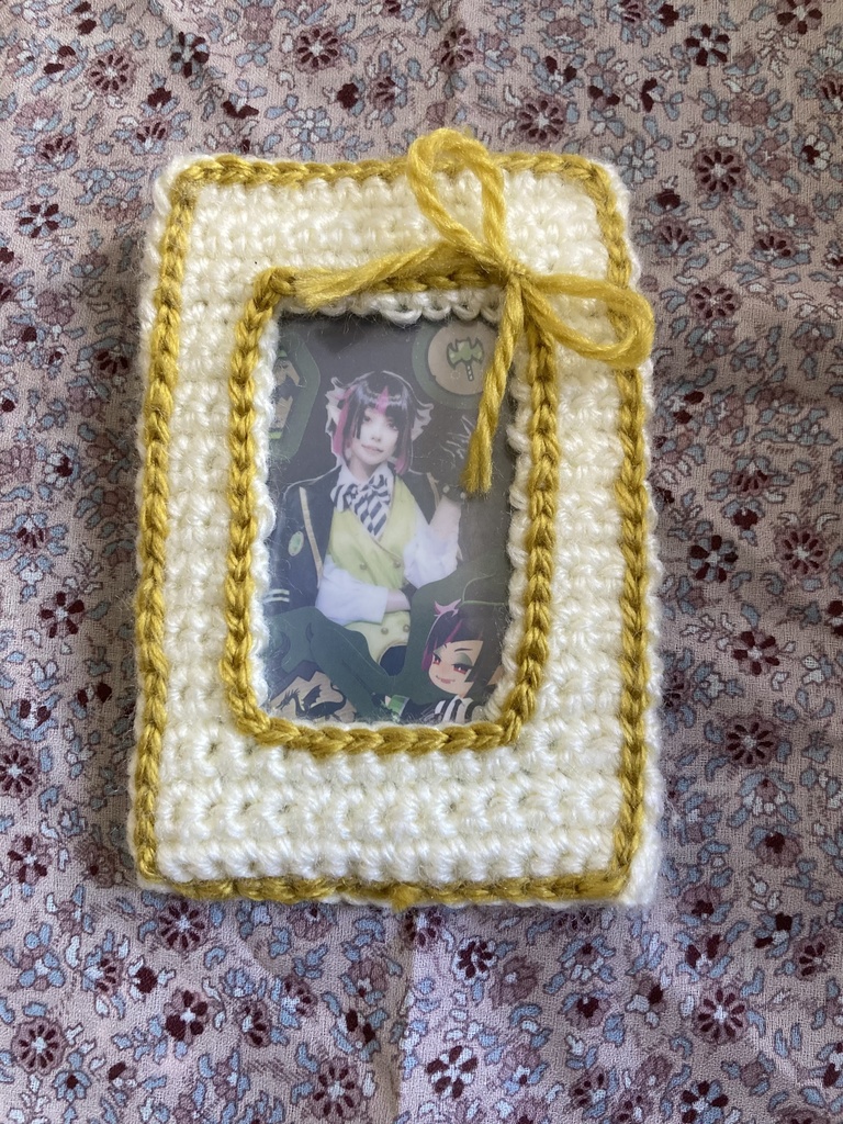 【手編みチェキケース】私服チェキ入り(サイン入り)